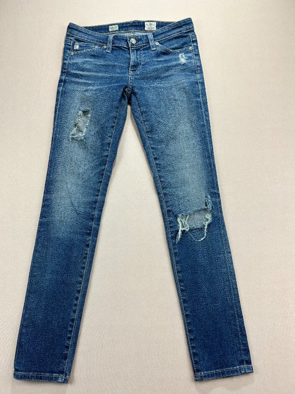 AG Adriano Goldschmied Jeans Women's Size 24 Blue Denim Legging Ankle Skinny